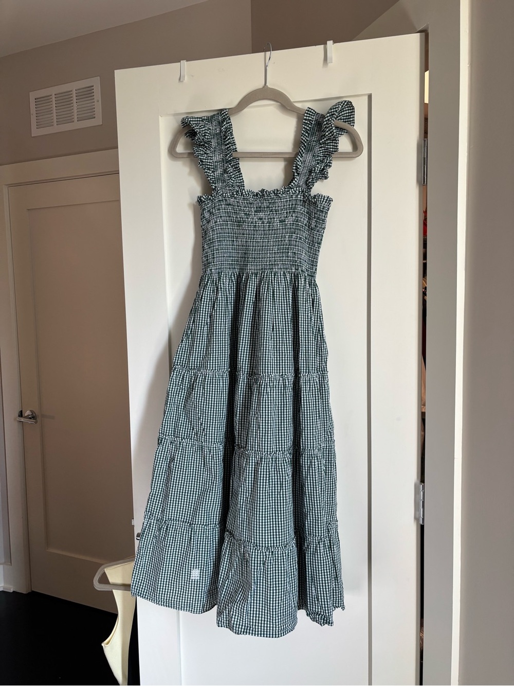 Hill House Green Gingham Ellie Dress - Picture 2 of 3